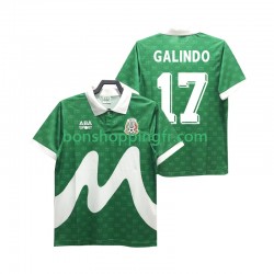 Maillot Rétro Domicile Mexique GALINDO 17 1995 Manches Courtes Homme