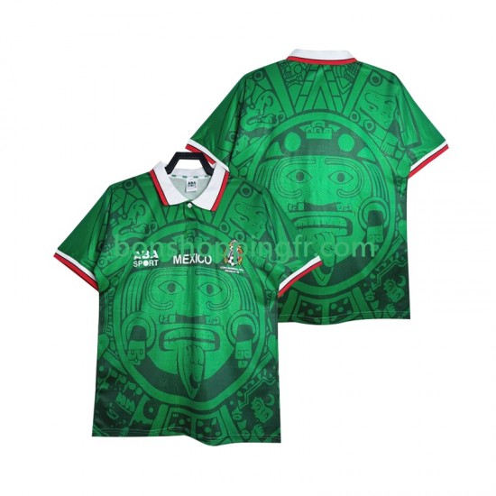Maillot Rétro Domicile Mexique 1998 Manches Courtes Homme