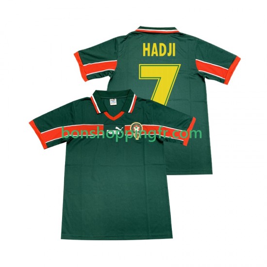 Maillot Rétro Domicile Maroc HADJI 7 1998 Manches Courtes Homme Maillot Rétro Domicile Maroc HADJI 7 1998 Manches Courtes Homme