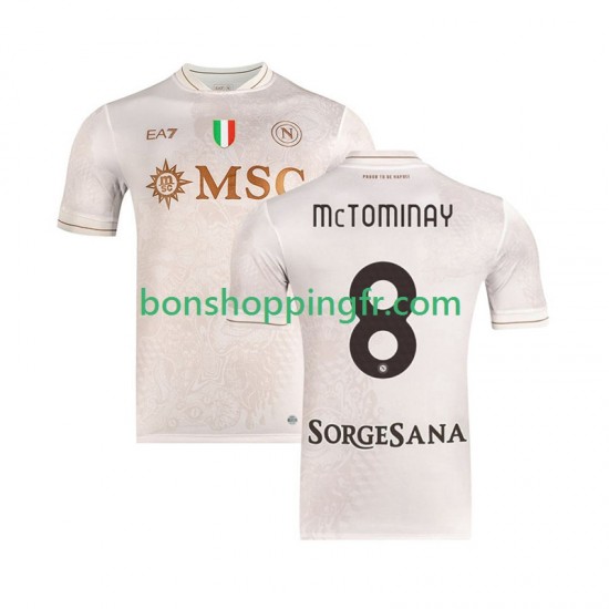 Maillot Extérieur Naples Scott McTominay 8 2025-2026 Manches Courtes Homme