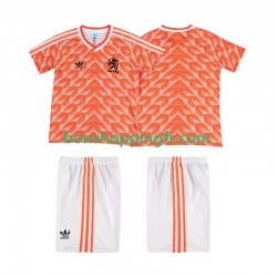 Maillot Rétro Domicile Pays-Bas 1988 Manches Courtes Jeune Enfant(+shorts)