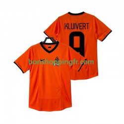 Maillot Rétro Domicile Pays-Bas KLUIVERT 9 2000 Manches Courtes Homme