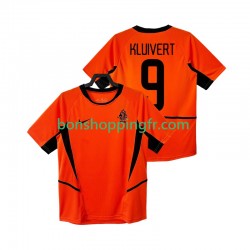 Maillot Rétro Domicile Pays-Bas KLUIVERT 9 2002 Manches Courtes Homme