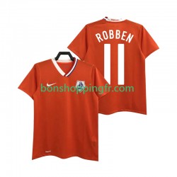 Maillot Rétro Domicile Pays-Bas ROBBEN 11 2008 Manches Courtes Homme