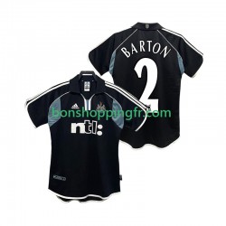 Maillot Rétro Extérieur Newcastle United BARTON 2 2000 2001 Manches Courtes Homme