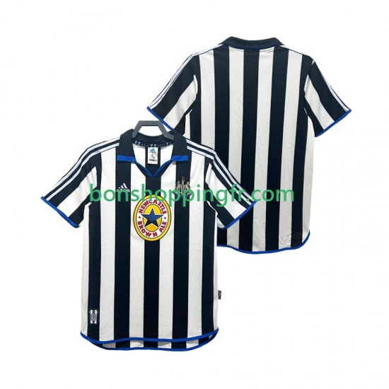 Maillot Rétro Domicile Newcastle United 1999 2000 Manches Courtes Homme