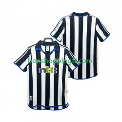 Maillot Rétro Domicile Newcastle United 2000 2001 Manches Courtes Homme