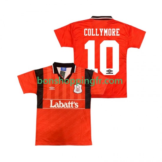 Maillot Rétro Domicile Nottingham Forest COLLYMORE 10 1994 1995 Manches Courtes Homme