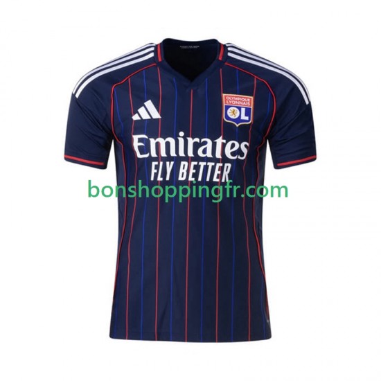 Maillot Extérieur Olympique Lyonnais 2025-2026 Manches Courtes Homme