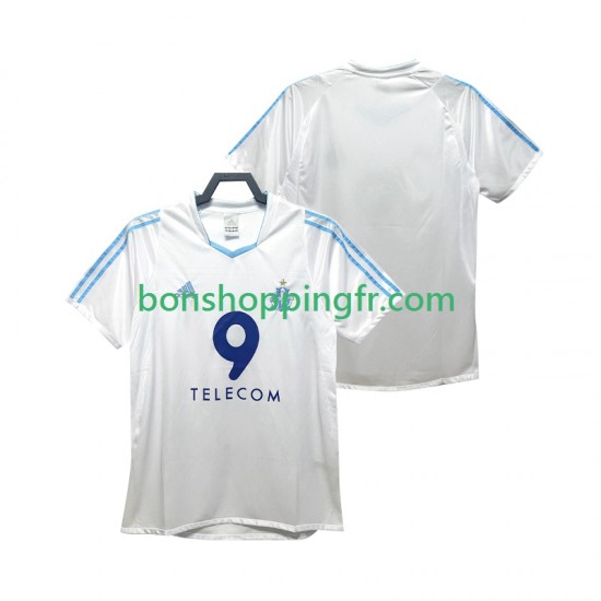 Maillot Rétro Domicile Olympique de Marseille 2002 2003 Manches Courtes Homme Maillot Rétro Domicile Olympique de Marseille 2002 2003 Manches Courtes Homme