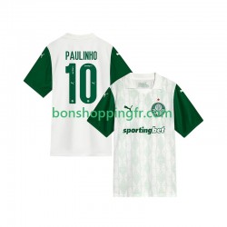 Maillot Extérieur Palmeiras Paulinho 10 2025-2026 Manches Courtes Homme