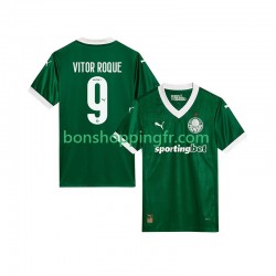 Maillot Domicile Palmeiras Vitor Roque 9 2025-2026 Manches Courtes Homme