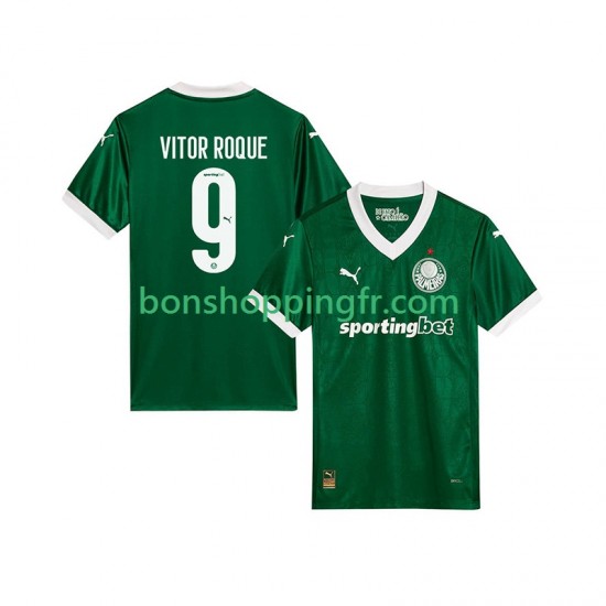 Maillot Domicile Palmeiras Vitor Roque 9 2025-2026 Manches Courtes Homme Maillot Domicile Palmeiras Vitor Roque 9 2025-2026 Manches Courtes Homme