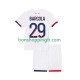 Maillot Extérieur Paris Saint-Germain Bradley Barcola 29 2025-2026 Manches Courtes Jeune Enfant(+shorts)