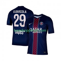 Maillot Domicile Paris Saint-Germain Bradley Barcola 29 2025-2026 Manches Courtes Homme
