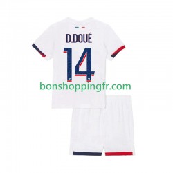 Maillot Extérieur Paris Saint-Germain Desire Doue 14 2025-2026 Manches Courtes Jeune Enfant(+shorts)