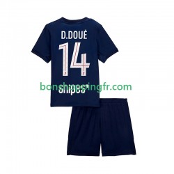 Maillot Domicile Paris Saint-Germain Desire Doue 14 2025-2026 Manches Courtes Jeune Enfant(+shorts)