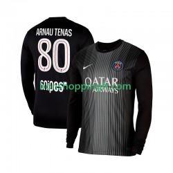 Maillot Domicile Paris Saint-Germain Gardien Arnau Tenas 80 2025-2026 Manches Longues Homme