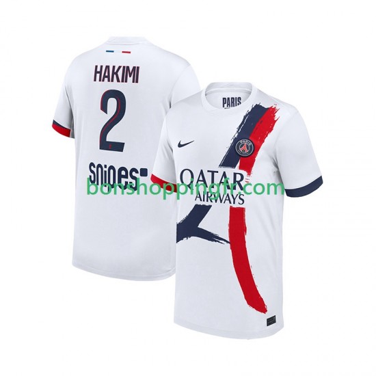 Maillot Extérieur Paris Saint-Germain Hakimi 2 2025-2026 Manches Courtes Homme Maillot Extérieur Paris Saint-Germain Hakimi 2 2025-2026 Manches Courtes Homme