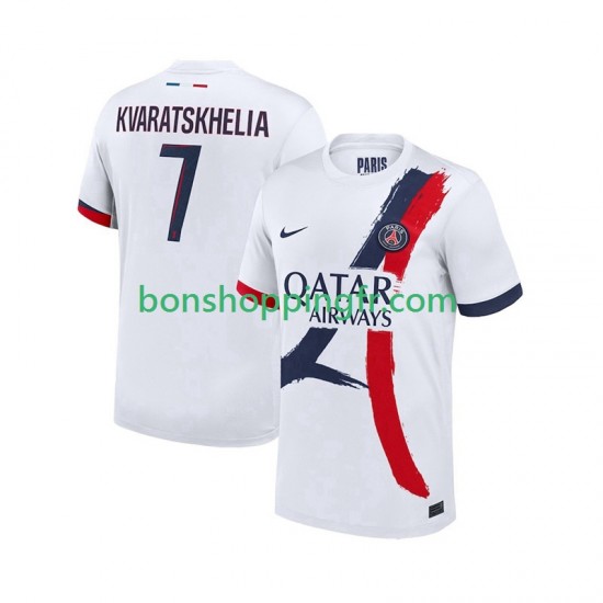 Maillot Extérieur Paris Saint-Germain Khvicha Kvaratskhelia 7 2025-2026 Manches Courtes Homme Maillot Extérieur Paris Saint-Germain Khvicha Kvaratskhelia 7 2025-2026 Manches Courtes Homme