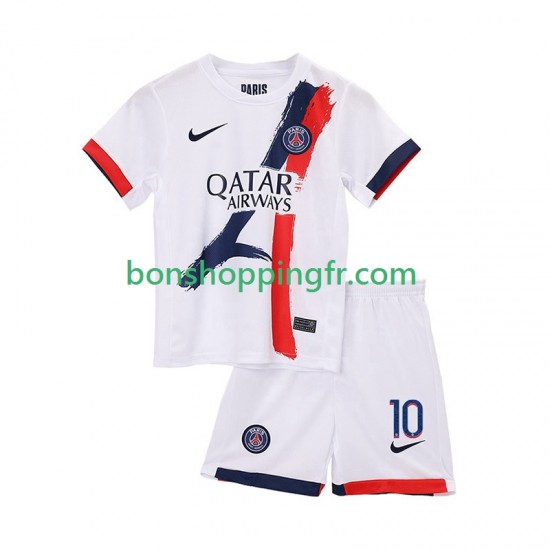 Maillot Extérieur Paris Saint-Germain Ousmane Dembele 10 2025-2026 Manches Courtes Jeune Enfant(+shorts)
