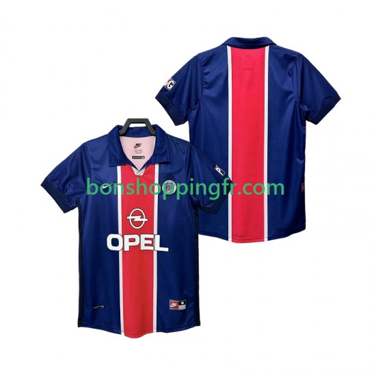 Maillot Rétro Domicile Paris Saint-Germain 1998 1999 Manches Courtes Homme Maillot Rétro Domicile Paris Saint-Germain 1998 1999 Manches Courtes Homme