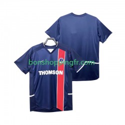 Maillot Rétro Domicile Paris Saint-Germain 2002 2003 Manches Courtes Homme