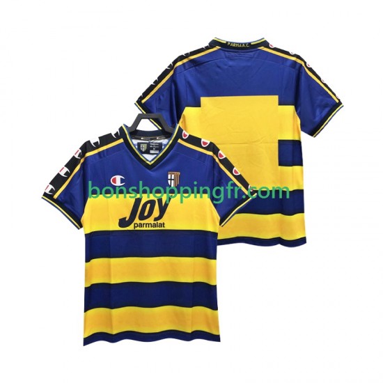 Maillot Rétro Domicile Parme 2001 2002 Manches Courtes Homme