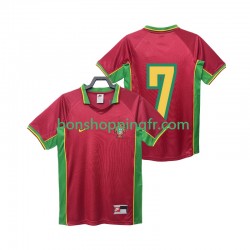 Maillot Rétro Domicile Portugal 7 1998 Manches Courtes Homme