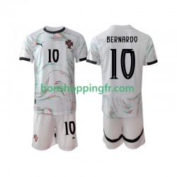 Maillot Extérieur Portugal Bernardo Silva 10 2025-2026 Manches Courtes Jeune Enfant(+shorts)
