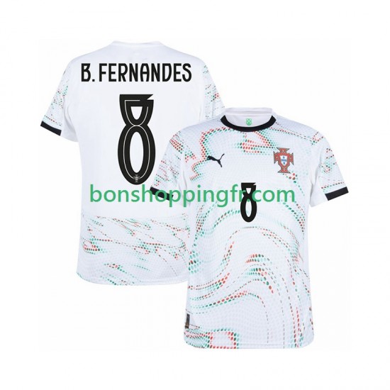 Maillot Extérieur Portugal Bruno Fernandes 8 2025-2026 Manches Courtes Homme