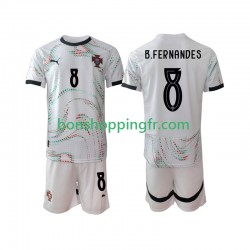 Maillot Extérieur Portugal Bruno Fernandes 8 2025-2026 Manches Courtes Jeune Enfant(+shorts)