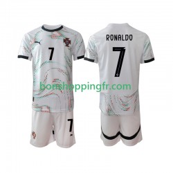 Maillot Extérieur Portugal Cristiano Ronaldo 7 2025 Manches Courtes Jeune Enfant(+shorts)
