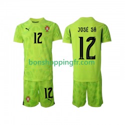 Maillot Domicile Portugal Gardien Jose Sa 12 2025 Manches Courtes Jeune Enfant(+shorts)