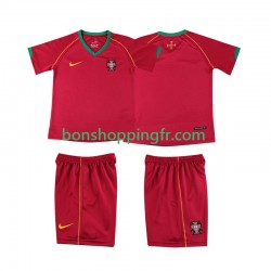 Maillot Rétro Domicile Portugal 2006 Manches Courtes Jeune Enfant(+shorts)