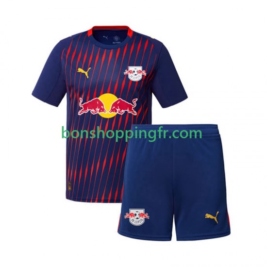 Maillot Extérieur RB Leipzig 2025-2026 Manches Courtes Jeune Enfant(+shorts)