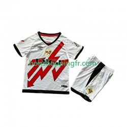 Maillot Extérieur Rayo Vallecano 2024-2025 Manches Courtes Jeune Enfant(+shorts)