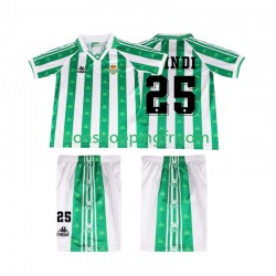 Maillot Rétro Domicile Real Betis FINIDI 25 1996 1997 Manches Courtes Jeune Enfant(+shorts)