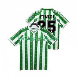 Maillot Rétro Domicile Real Betis FINIDI 25 1996 1997 Manches Courtes Homme