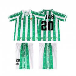Maillot Rétro Domicile Real Betis Tomas Olias 20 1996 1997 Manches Courtes Jeune Enfant(+shorts)