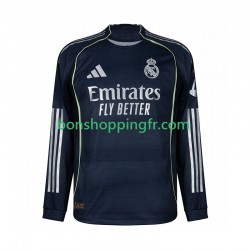 Maillot Extérieur Real Madrid 2025-2026 Manches Longues Homme