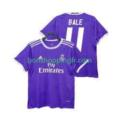 Maillot Rétro Extérieur Real Madrid BALE 11 2016 2017 Manches Courtes Homme