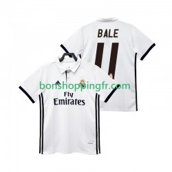 Maillot Rétro Domicile Real Madrid BALE 11 2017 2018 Manches Courtes Homme