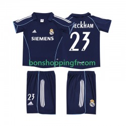Maillot Rétro Extérieur Real Madrid BECKHAM 23 2005 2006 Manches Courtes Jeune Enfant(+shorts)
