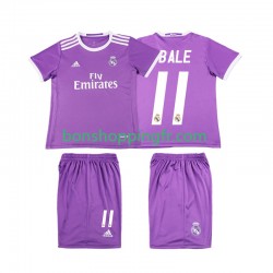 Maillot Rétro Extérieur Real Madrid Bale 11 2016 2017 Manches Courtes Jeune Enfant(+shorts)