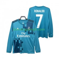 Maillot Rétro 3ème Real Madrid CRISTIANO RONALDO 7 2017 2018 Manches Longues Homme