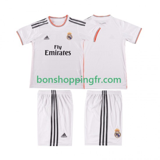 Maillot Rétro Domicile Real Madrid 2013 2014 Manches Courtes Jeune Enfant(+shorts)
