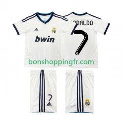Maillot Rétro Domicile Real Madrid Cristiano Ronaldo 7 2012 2013 Manches Courtes Jeune Enfant(+shorts)