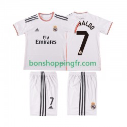Maillot Rétro Domicile Real Madrid Cristiano Ronaldo 7 2013 2014 Manches Courtes Jeune Enfant(+shorts)