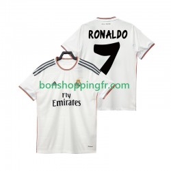 Maillot Rétro Domicile Real Madrid Cristiano Ronaldo 7 2013 2014 Manches Courtes Homme